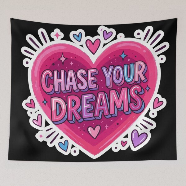 Item preview, Chase Your Dreams Heart Motivation designed and sold by Owcomm.
