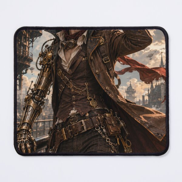 Item preview, Steampunk Adventurer in the Sky Kingdom designed and sold by Pond21.