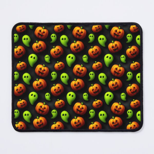 Item preview, Cute 3D Jack O Lantern And Green Ghost Halloween Pattern designed and sold by igraphixart.