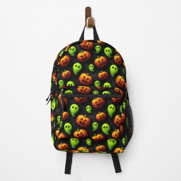 Item preview, Cute 3D Jack O Lantern And Green Ghost Halloween Pattern designed and sold by igraphixart.