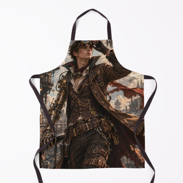 Item preview, Steampunk Adventurer in the Sky Kingdom designed and sold by Pond21.