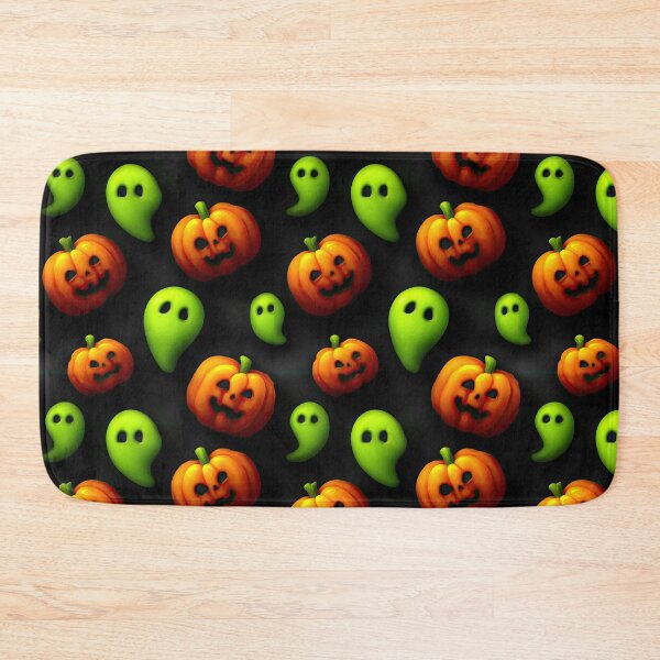 Item preview, Cute 3D Jack O Lantern And Green Ghost Halloween Pattern designed and sold by igraphixart.