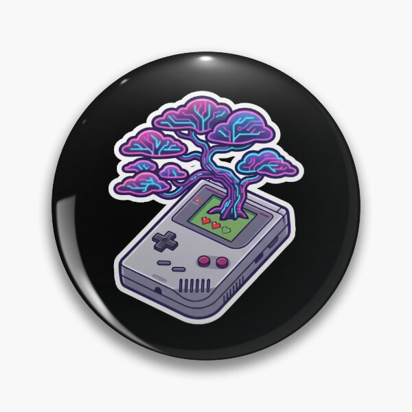 Item preview, Cyberpunk Retro Gameboy Bonsai Tree designed and sold by ayberk168.