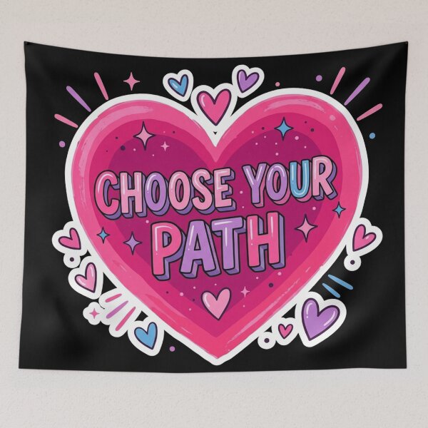 Item preview, Choose Your Path Heart designed and sold by Owcomm.