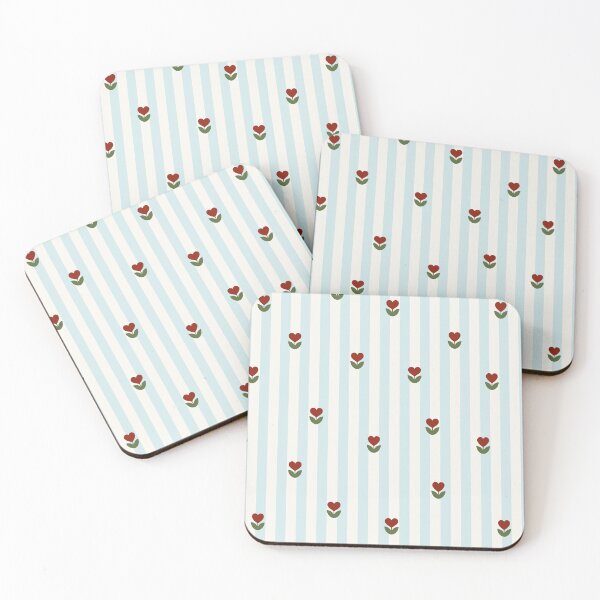 Item preview, Nordic Heart Tulip Stripe Pattern designed and sold by imaniko.