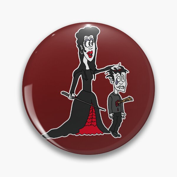 Item preview, Funny Halloween Vampire Teacher | Stake Through The Heart Cartoon designed and sold by MyxaART.