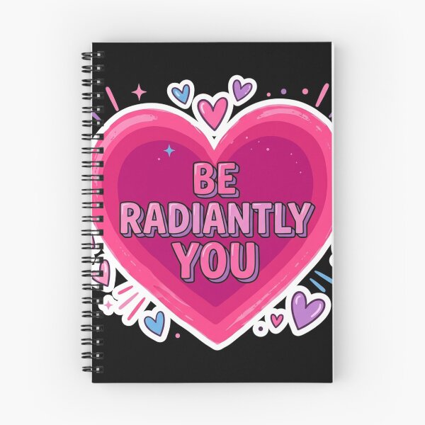 Item preview, Be Radiantly You Heart Motivation designed and sold by Owcomm.