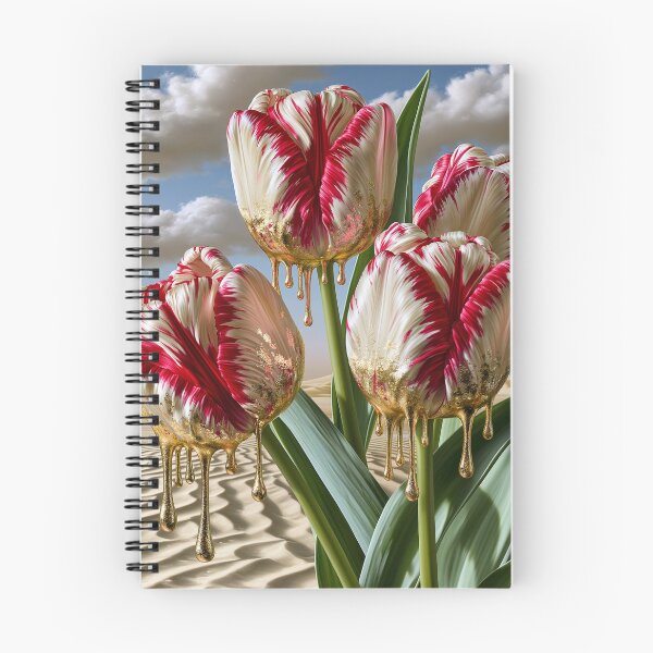 Item preview, Melting Tulip Mirage – Surreal Luxury Floral Art designed and sold by VelvetThornsArt.