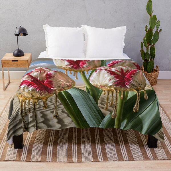 Item preview, Melting Tulip Mirage – Surreal Luxury Floral Art designed and sold by VelvetThornsArt.