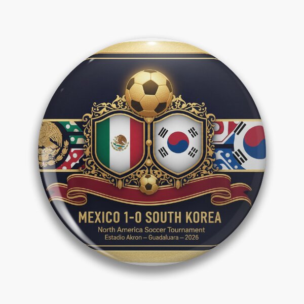 Item preview, Mexico vs South Korea Final Score designed and sold by BrickByDream.