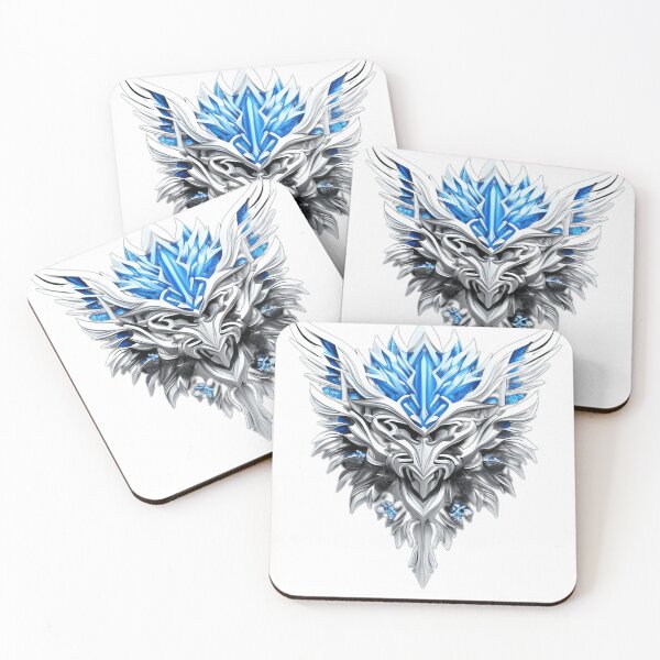 Item preview, Frost Guardian Crest: Silver and Sapphire Ice Emblem designed and sold by RaresS.