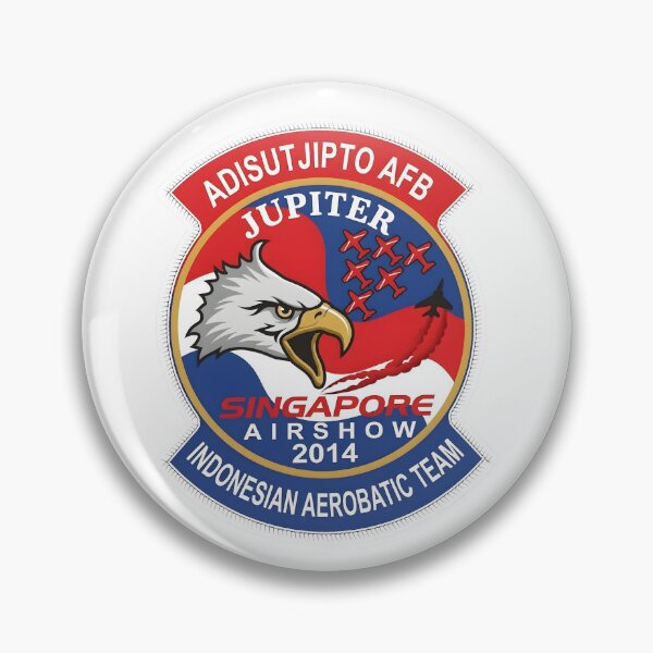 Item preview, Indonesian Air Force Jupiter Aerobatic Team Singapore Airshow 2014 Patch designed and sold by CharlieDesings.