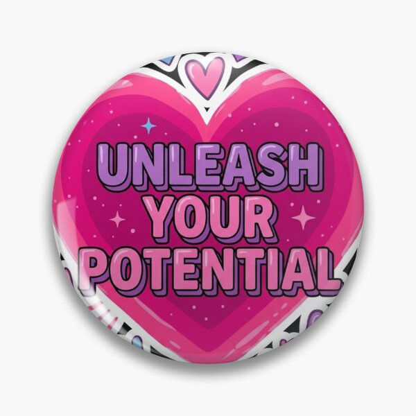 Item preview, Unleash Your Potential Motivational Heart designed and sold by Owcomm.