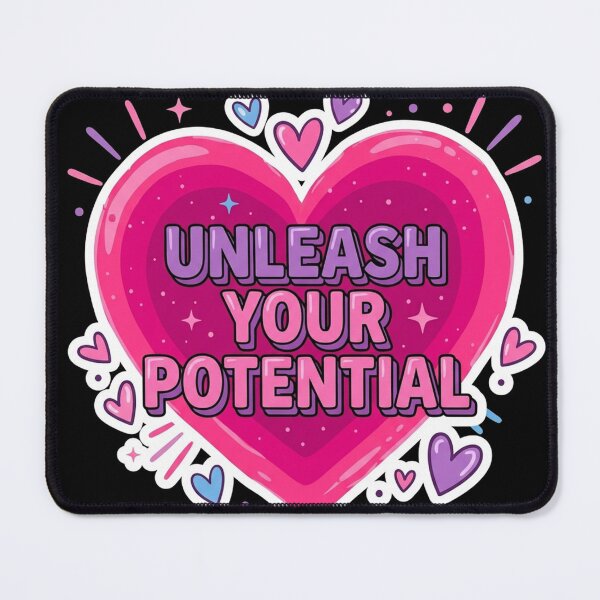 Item preview, Unleash Your Potential Motivational Heart designed and sold by Owcomm.