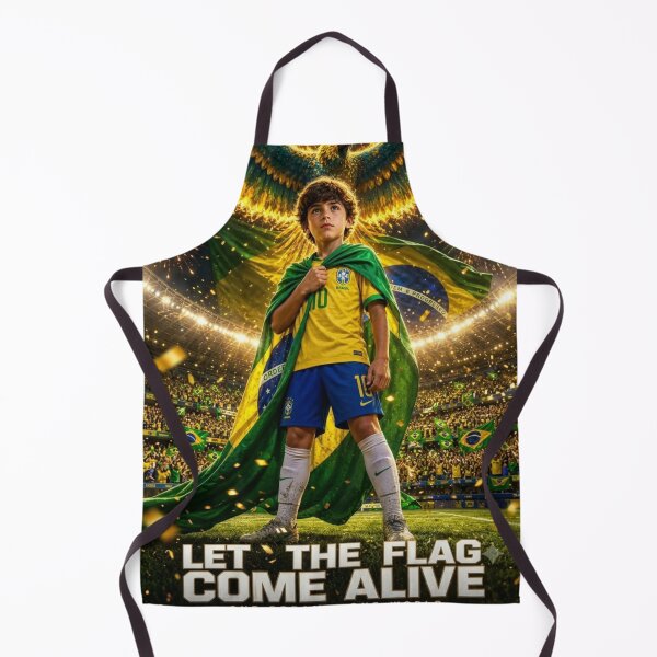 Item preview, Brazil Football Fan Golden Eagle Art designed and sold by RoyalDeluxGo.