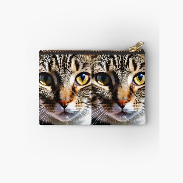 Item preview, Animals - Grey and White Tabby Cat, Hypnotic and Intense Gaze designed and sold by DoodyPets.