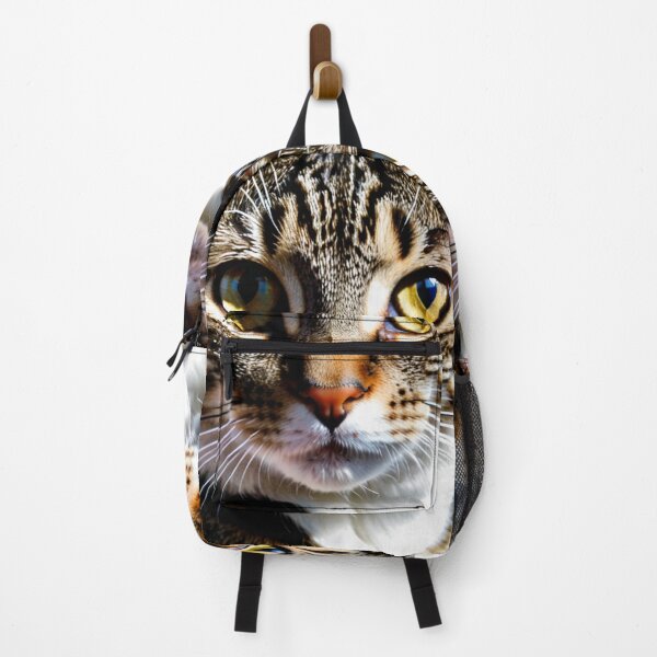 Item preview, Animals - Grey and White Tabby Cat, Hypnotic and Intense Gaze designed and sold by DoodyPets.