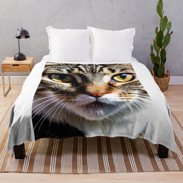 Item preview, Animals - Grey and White Tabby Cat, Hypnotic and Intense Gaze designed and sold by DoodyPets.