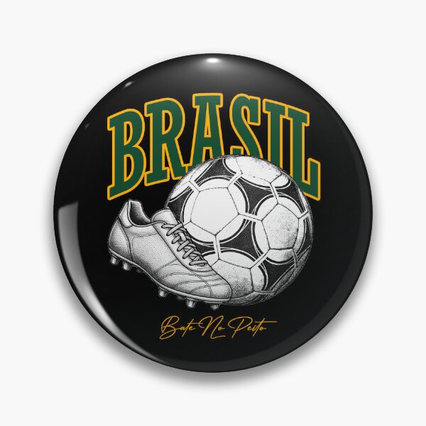 Item preview, Brazil Football "Bate No Peito" Vintage Soccer T-Shirt designed and sold by Yustitoaldih.