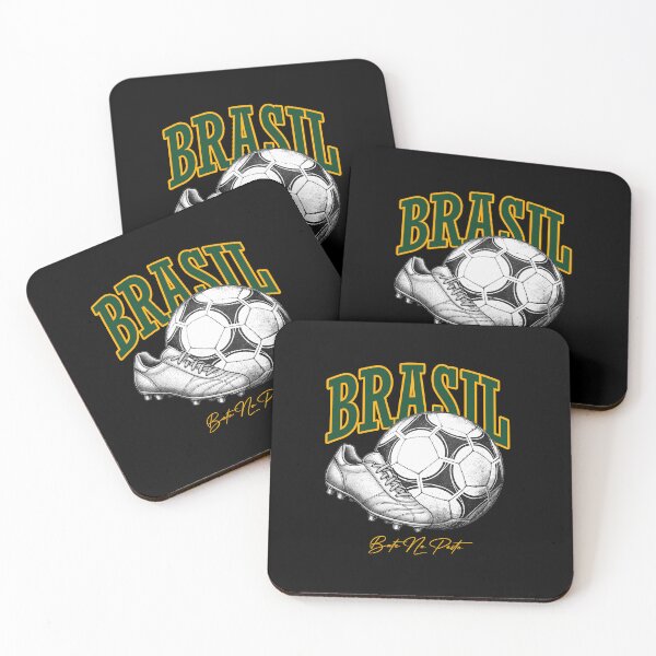 Item preview, Brazil Football "Bate No Peito" Vintage Soccer T-Shirt designed and sold by Yustitoaldih.