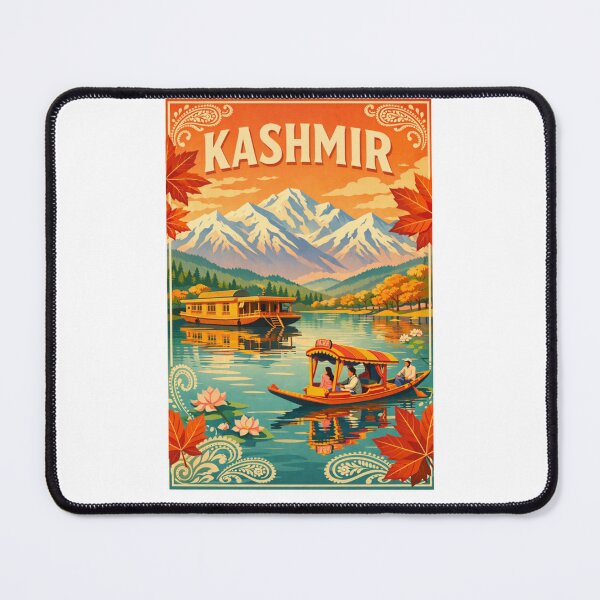 Item preview, Vintage Kashmir Travel Art - Traditional Shikara Boat designed and sold by sohail_arts.