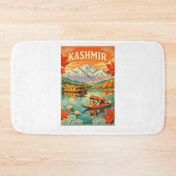 Item preview, Vintage Kashmir Travel Art - Traditional Shikara Boat designed and sold by sohail_arts.