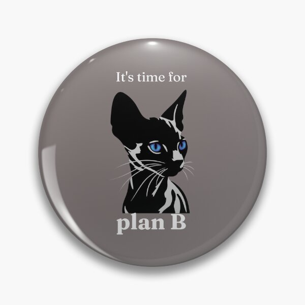 Item preview, Devon Rex Cat Plan B Shirt - Funny Gray Cat Humor Tee designed and sold by DesignVaultLab.