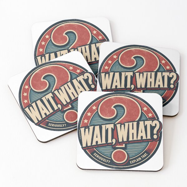 Item preview, Wait, What? | Funny Retro Question Mark Sarcasm Design designed and sold by athanasioungr.