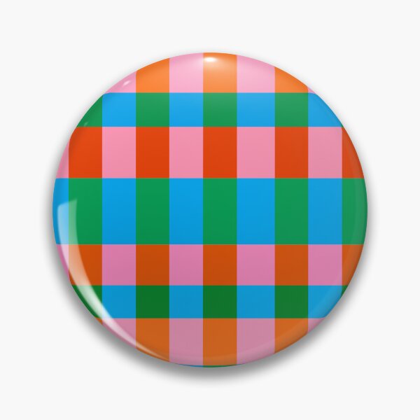 Item preview, Pink, Orange, Green and Blue Grid Check designed and sold by OneThreeSix.