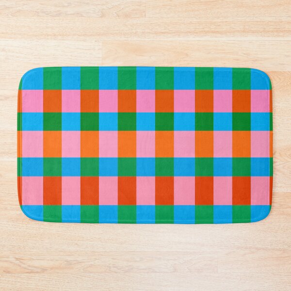 Item preview, Pink, Orange, Green and Blue Grid Check designed and sold by OneThreeSix.