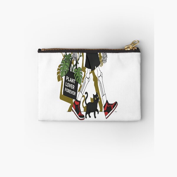Item preview, Plant Lover Forever Skeleton with Black Cat and Monstera Plants designed and sold by Red  Corason ⭐⭐⭐.