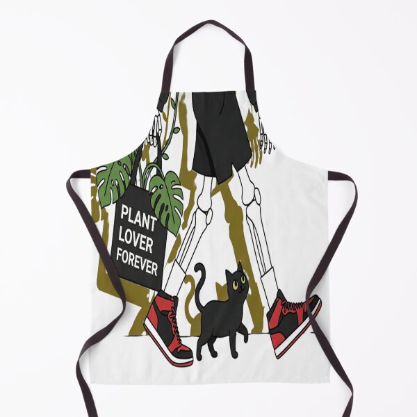 Item preview, Plant Lover Forever Skeleton with Black Cat and Monstera Plants designed and sold by Red Corason ⭐⭐⭐.