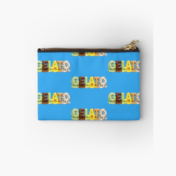 Item preview, Melting GELATO in the shape of the word gelato, letters made with mint‑chip, rich chocolate, pistachio, bright lemon, creamy coffee and stracciatella.  All melting and mixing together at the bottom. designed and sold by shorethings.