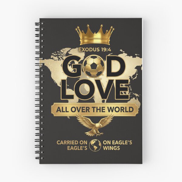 Item preview, GOD IS LOVE ALL OVER THE WORLD ?⚽? | Carried on Eagle’s Wings    designed and sold by KINGDOM GOLD STUDIO.