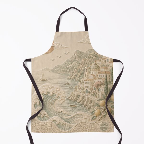 Item preview, Amalfi Coast Relief Seascape designed and sold by TheSlowShore.