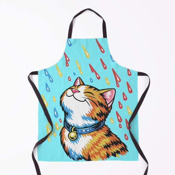 Item preview, Rainbow rain cat designed and sold by Cathedral of Curiosity.