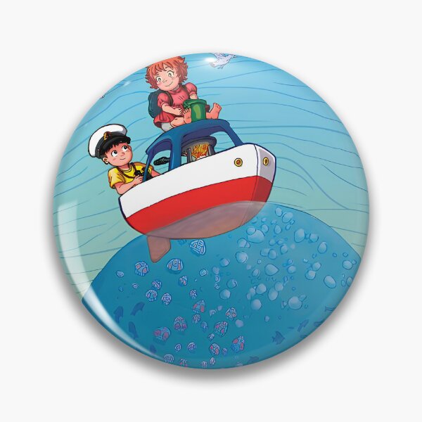 Item preview,  Cute kawaii art girl [[ponyos]] travel -%[ghiblis]%- sea aways  designed and sold by kuumeiji.