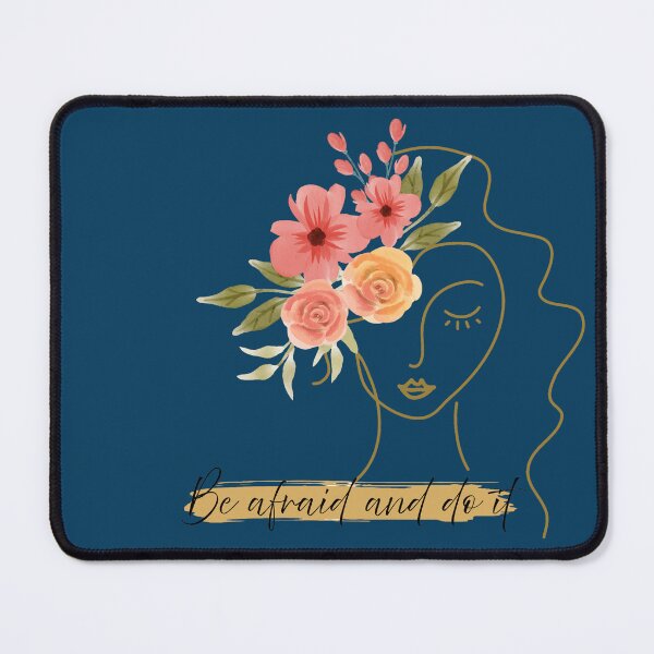 Item preview, Be Afraid and Do It - Floral Line Art Woman designed and sold by SeJaa.