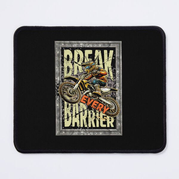 Item preview, Break Every Barrier Motocross Rider Vintage Graphic T-Shirt designed and sold by MR-GOLDEN.