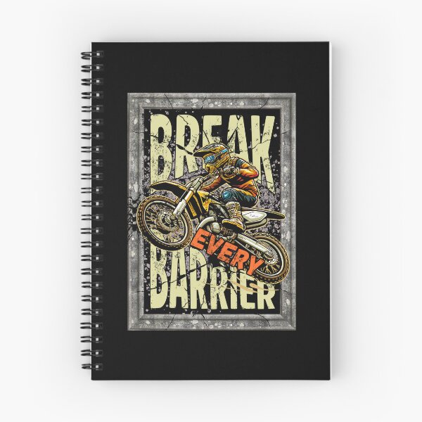Item preview, Break Every Barrier Motocross Rider Vintage Graphic T-Shirt designed and sold by MR-GOLDEN.