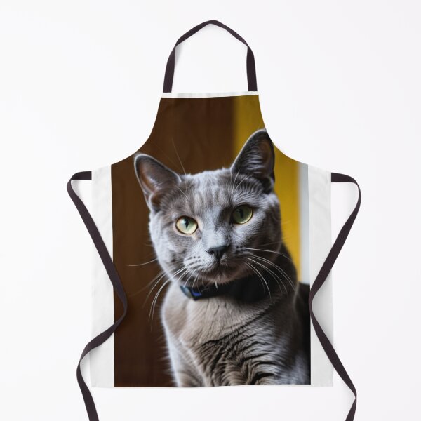 Item preview, Animals - Grey Cat with Amber Eyes, Elegant Feline Portrait designed and sold by DoodyPets.