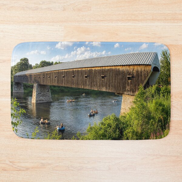 Item preview, Cornish Windsor Covered Bridge Art designed and sold by gotucoveredart.