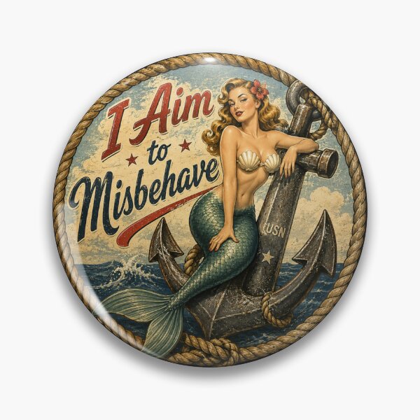 Item preview, I Aim to Misbehave - Mermaid designed and sold by shorethings.