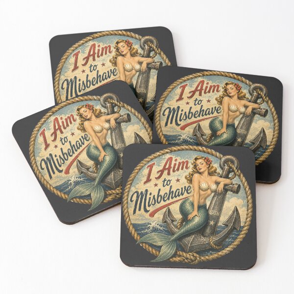 Item preview, I Aim to Misbehave - Mermaid designed and sold by shorethings.