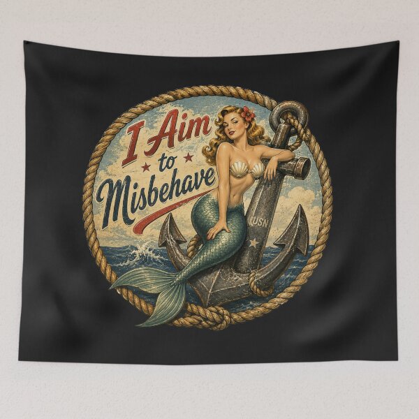 Item preview, I Aim to Misbehave - Mermaid designed and sold by shorethings.