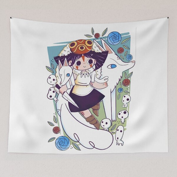 Item preview,  Cute kawaii art girl [[momonokess]] wolf -%[ghiblis]%- hunting aways  designed and sold by kuumeiji.