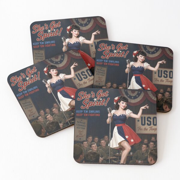 Item preview, USO Performer Entertains Troops designed and sold by Andy Gambino Art.