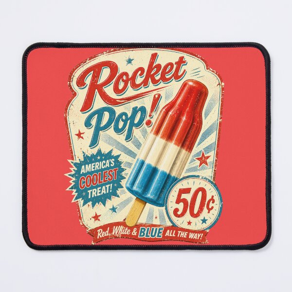 Item preview, Retro Rocket Pop Bomb Pop – Red White Blue Popsicle Vintage Summer Design designed and sold by shorethings.