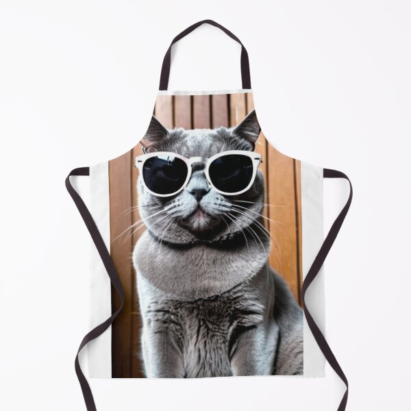 Item preview, Animals - Grey Cat with Sunglasses, Archetype of the Internet Meme Cool Cat designed and sold by DoodyPets.