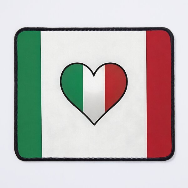 Item preview, Italian Heart Flag - Love Italy designed and sold by ToxicInkArt.